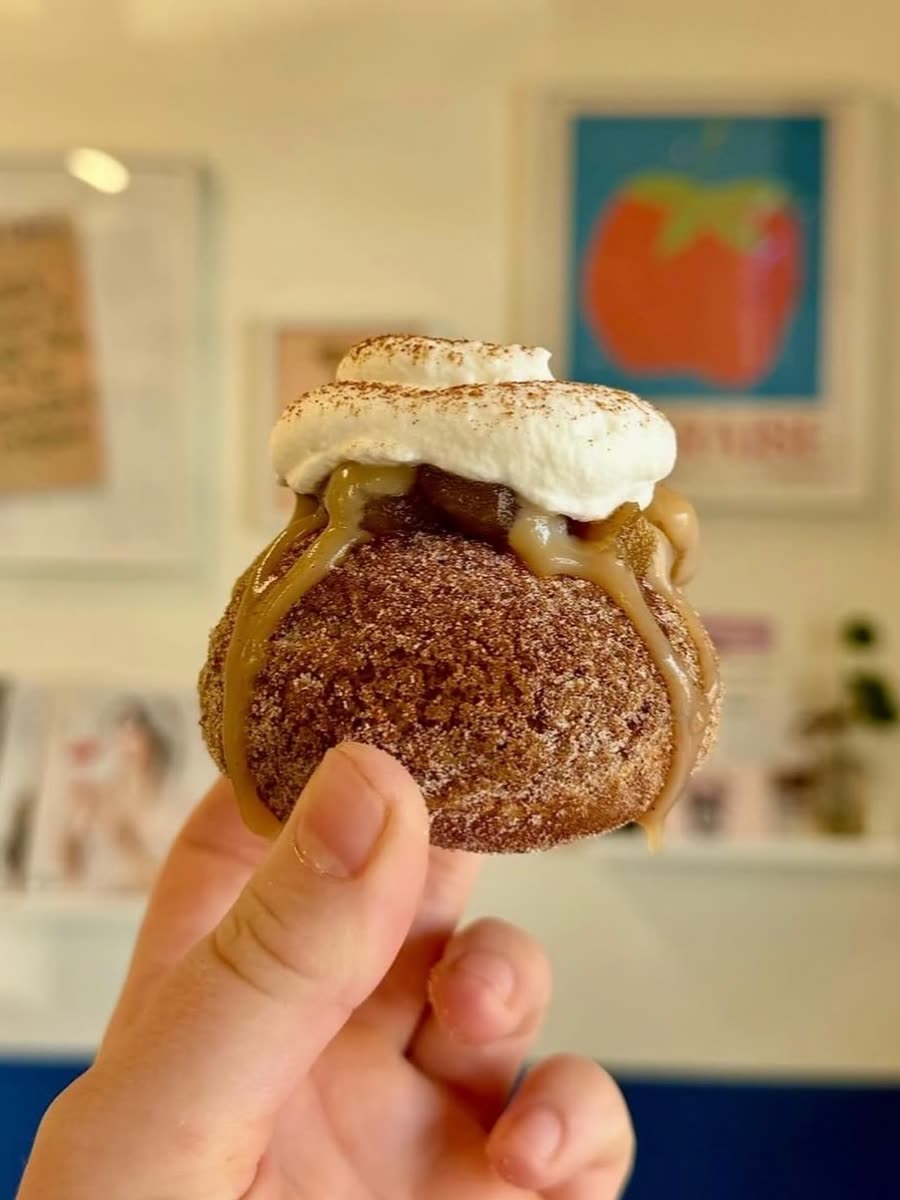 Apple Cider Donut Cream Puff